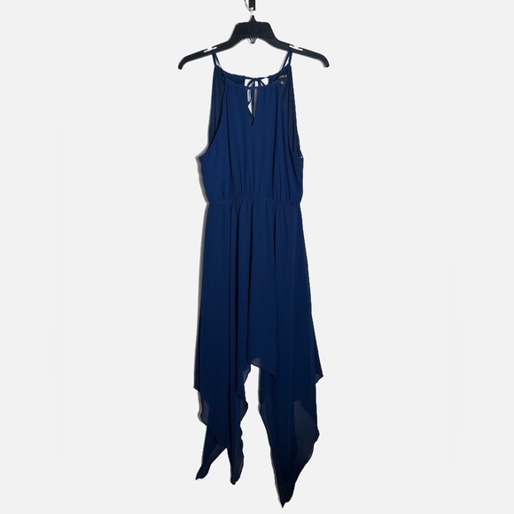 My Michelle Blue High Low Flowy Dress - Picture 1 of 3